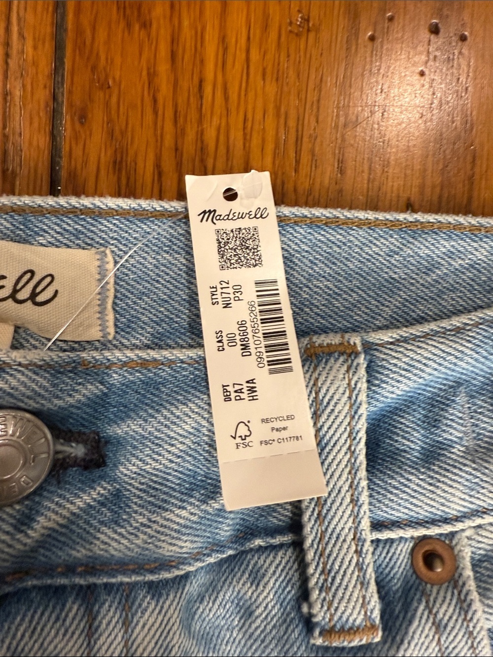 🔥🔥Madewell Jeans Low-Slung Baggy Size 30P NWT - Picture 11 of 14